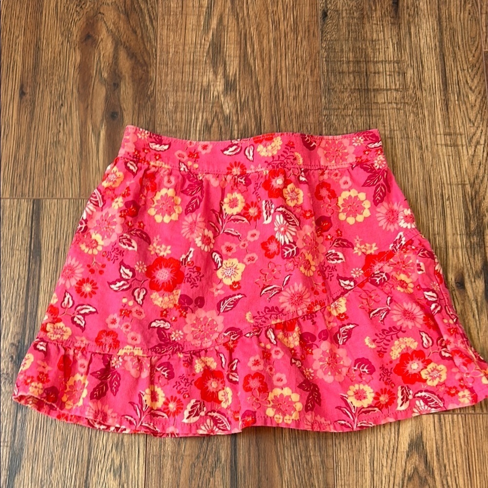 Pink Ruffled Skater Mini Skirt for Casual Wear